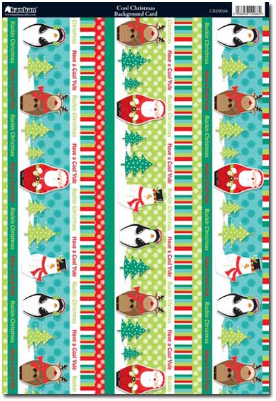 Kanban Patterned Card - Cool Christmas (CRD9266)
