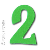 Number Two "2" Die Cuts, Mixed Colours (Pack of 10)
