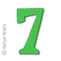 Number Seven "7" Die Cuts, Mixed Colours (Pack of 10)