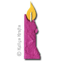 Mulberry Candle Die Cut Shape - Pink