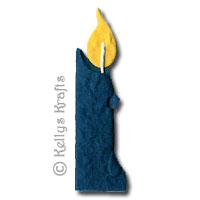 Mulberry Candle Die Cut Shape - Navy