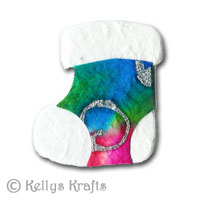 Mulberry Stocking / Bootie Die Cut Shape - Multicoloured