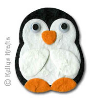 Mulberry Penguin Die Cut Shape with Wiggly Eyes