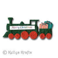 Mulberry Christmas Train Die Cut Shape with Parcels