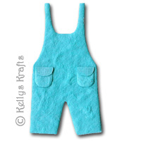 Mulberry Dungarees Die Cut Shape - Blue