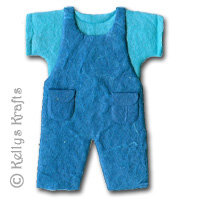 Mulberry Dungarees with Blue T-Shirt