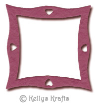 Mulberry Frame (with Heart Design) - Burgundy - Click Image to Close