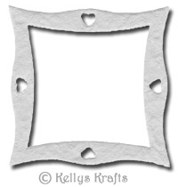 Mulberry Frame (with Heart Design) - White