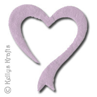 Mulberry Lilac Die Cut Hearts (Pack of 5)