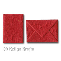 Mulberry Mini Card Blank + Matching Envelope - Red