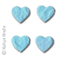 Small Mulberry Die Cut Hearts - Light Blue (Pack of 10)