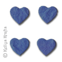 Small Mulberry Die Cut Hearts - Navy (Pack of 10)