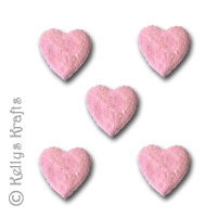 Small Mulberry Die Cut Hearts - Pink (Pack of 10)