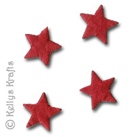 Small Mulberry Die Cut Stars - Red (Pack of 10)