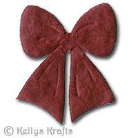 Mulberry Bow Die Cut Shape - Burgundy (Pack of 5)