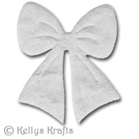 Mulberry Bow Die Cut Shape - White (Pack of 5)