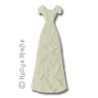 Mulberry Party Gown Die Cut Shape - Ivory White