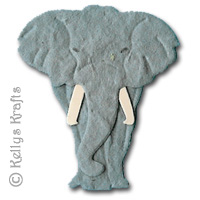 Mulberry Grey Standing Elephant Die Cut Shape