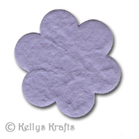 Mulberry Die Cut Large Flowers - Lilac/Lavendar (Pack of 5)