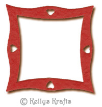 Mulberry Frame (with Heart Design) - Red
