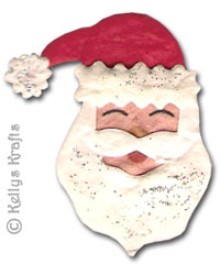 Mulberry Santa Claus Face Die Cut Shape