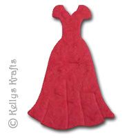 Mulberry Dress Die Cut Shape - Red