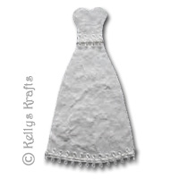 Mulberry Dress/Gown Die Cut Shape - White