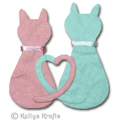 Mulberry Sweetheart Cats - Pink/Blue Couple