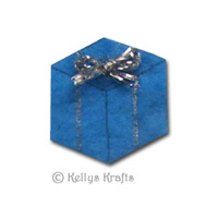 Mulberry Mini Gift/Present Die Cut Shape - Blue (1 Piece)