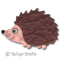 Mulberry Hedgehog Die Cut Shape, Brown