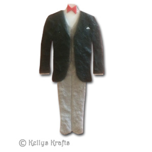 Mulberry Groom Suit Outfit, Red Bow Tie (1 Piece)