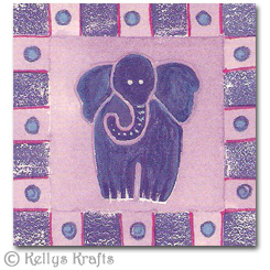 Decorative Printed Panel, Elephant (1 Piece)