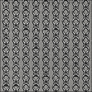 Circle/Dot Border Chain Strips, Silver Peel Off Stickers (1 sheet)