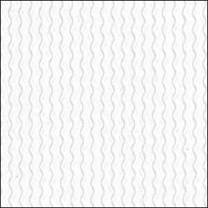 (image for) Narrow Wavy Borders, White Peel Off Stickers (1 sheet)