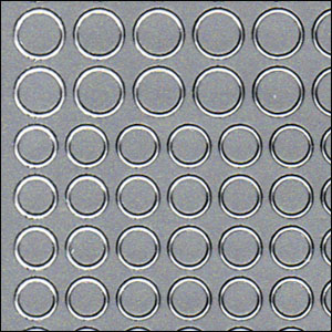 Circles & Dots, Silver Peel Off Stickers (1 sheet)