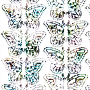 Butterfly, Multicolour Peel Off Stickers (1 sheet)