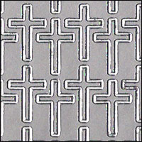 (image for) Small Crosses, Silver Peel Off Stickers (1 sheet)