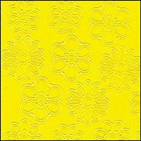 (image for) Flower/Daisy Heads, Yellow Peel Off Stickers (1 sheet)