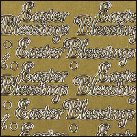 Easter Blessings, Gold Peel Off Stickers (1 sheet)