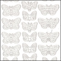 (image for) Small Butterflies, Off-White Peel Off Stickers (1 sheet)