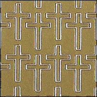 Small Crosses, Gold Peel Off Stickers (1 sheet)