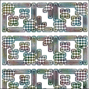 Modern Corners, Multicolour Peel Off Stickers (1 sheet)