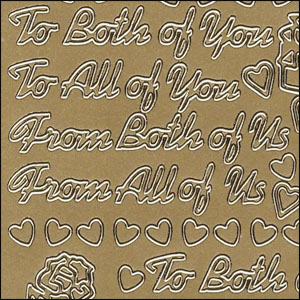 (image for) Both of You / All of You & Both of Us / All of Us, Gold Peel Off Stickers (1 sheet)