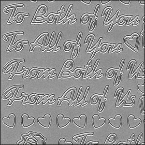 (image for) Both of You / All of You & Both of Us / All of Us, Silver Peel Off Stickers (1 sheet)