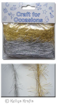 Assorted Fibres - Silver & Gold