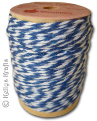 (image for) Fancy Twine, Blue/White (25 Metres) JL002