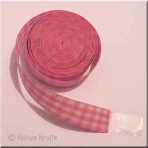 Pink Gingham Ribbon (6 yards)