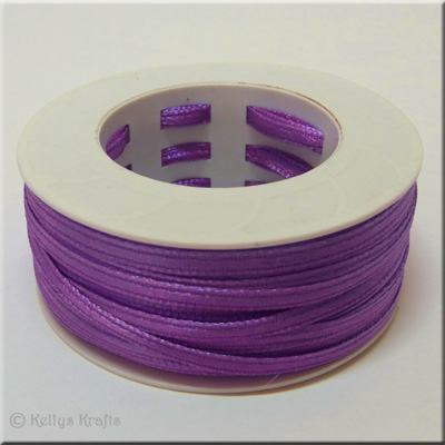 3mm Satin Ribbon, Purple - 1 Roll x 50 Metres (RIB357)