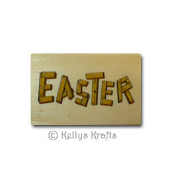 Wooden Mounted Rubber Stamp - Easter Word
