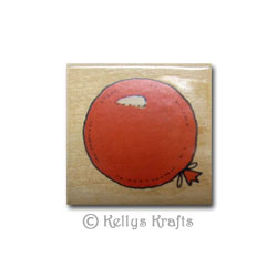 Wooden Mounted Rubber Stamp - Balloon